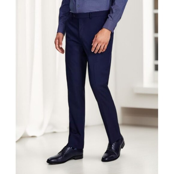 Bad Fitting Suit Alfani Men's Slim-Fit Stretch Solid Suit Pants, Created  For Macy's Blue